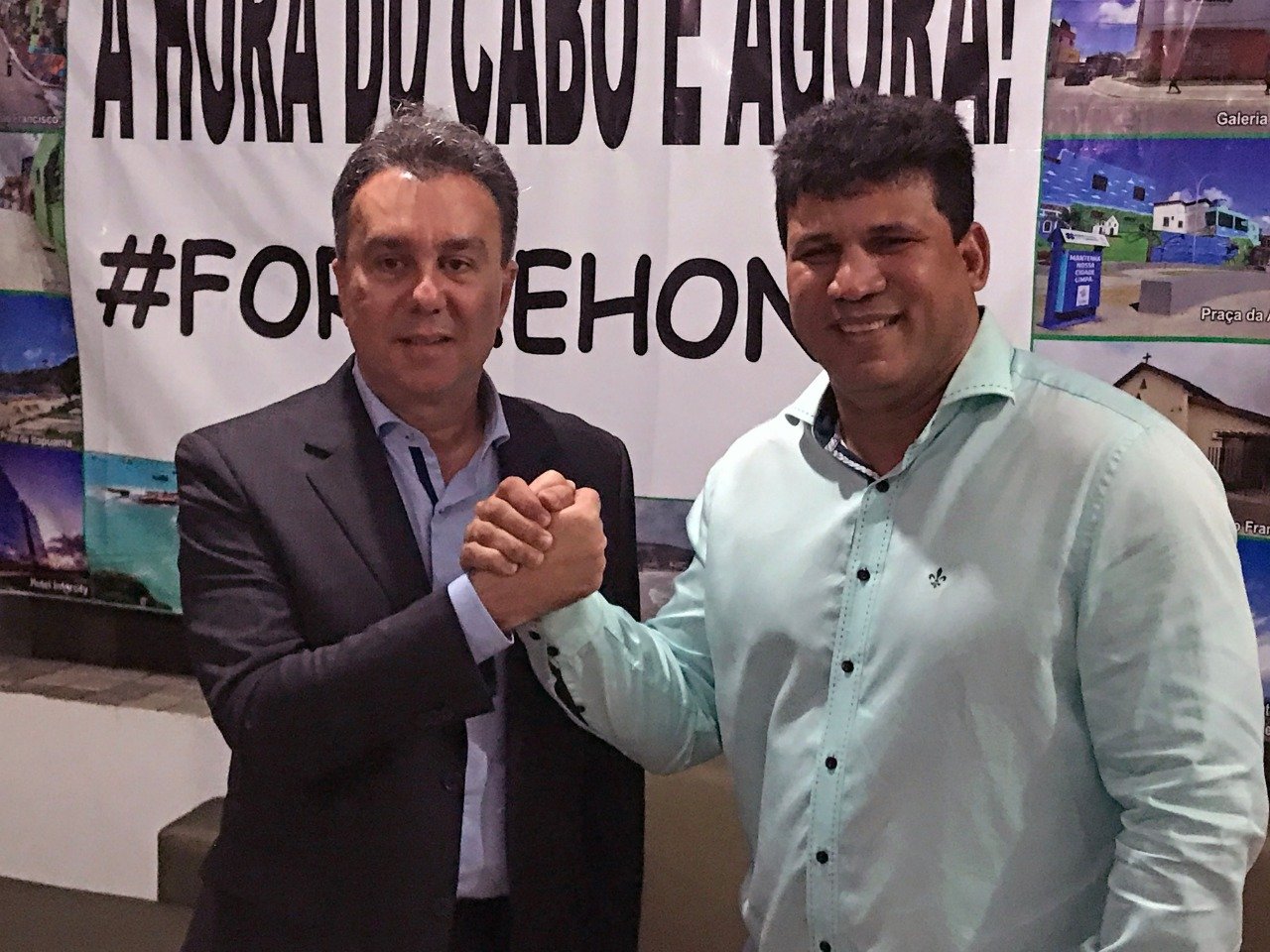 No Cabo, Ricardo Teobaldo anuncia apoio a pré-candidatura do delegado Antônio Resende