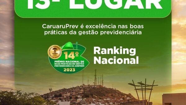 CaruaruPrev ganha mais um prêmio nacional