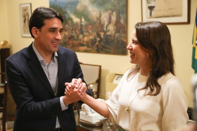 Ministro Silvio Costa Filho e governadora Raquel Lyra